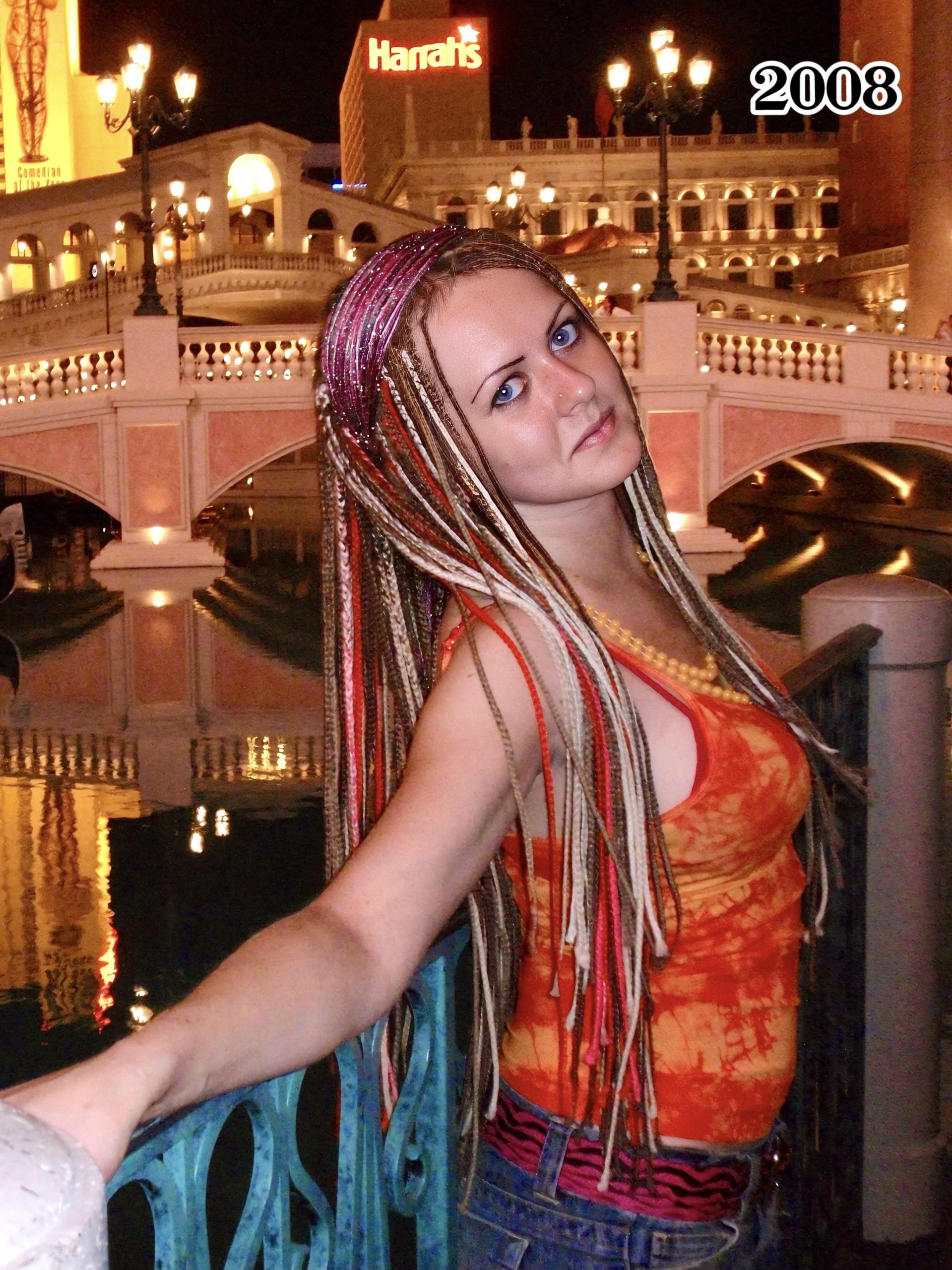 Elena with box braids, 2008