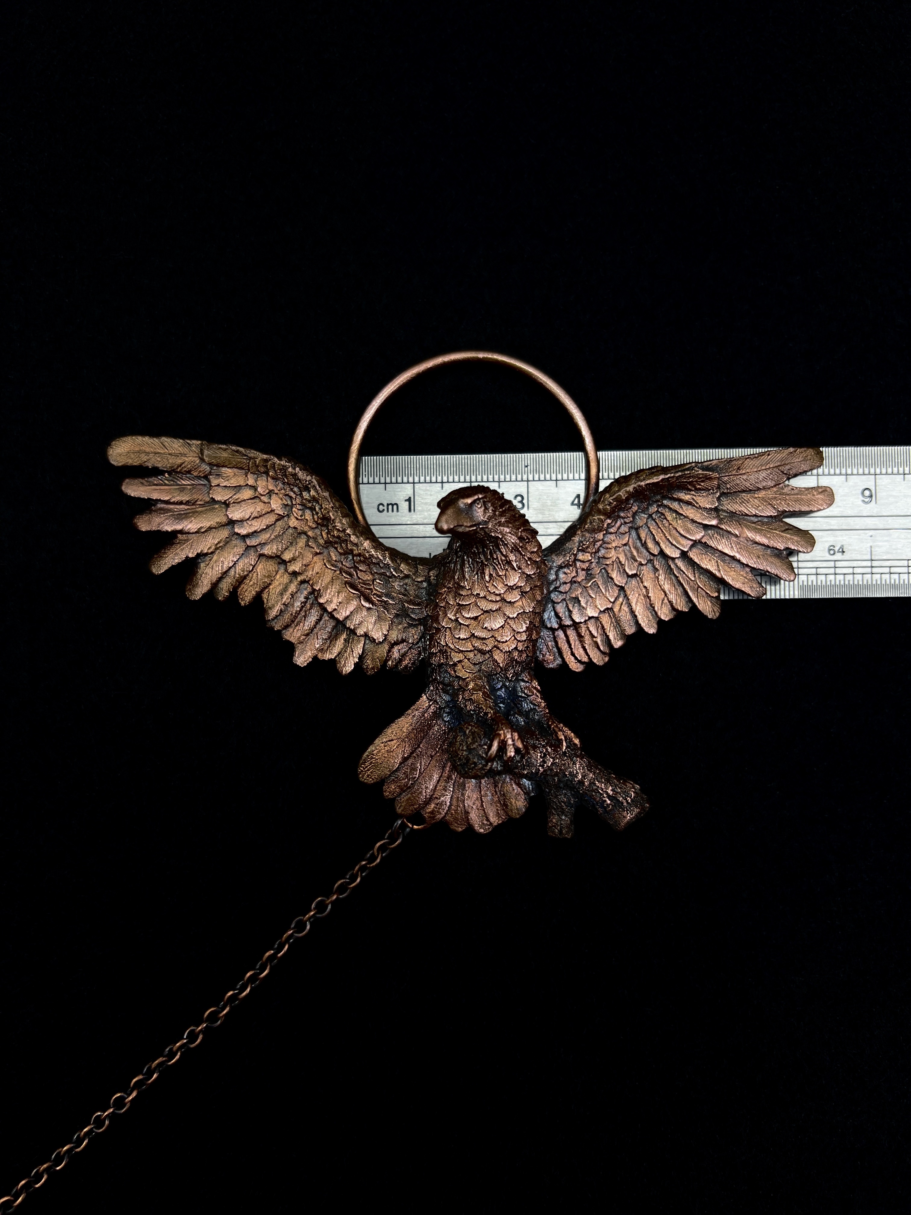 Copper hair jewelry, hairpin, hair clip, hair accessory, hair barrette with eagle design