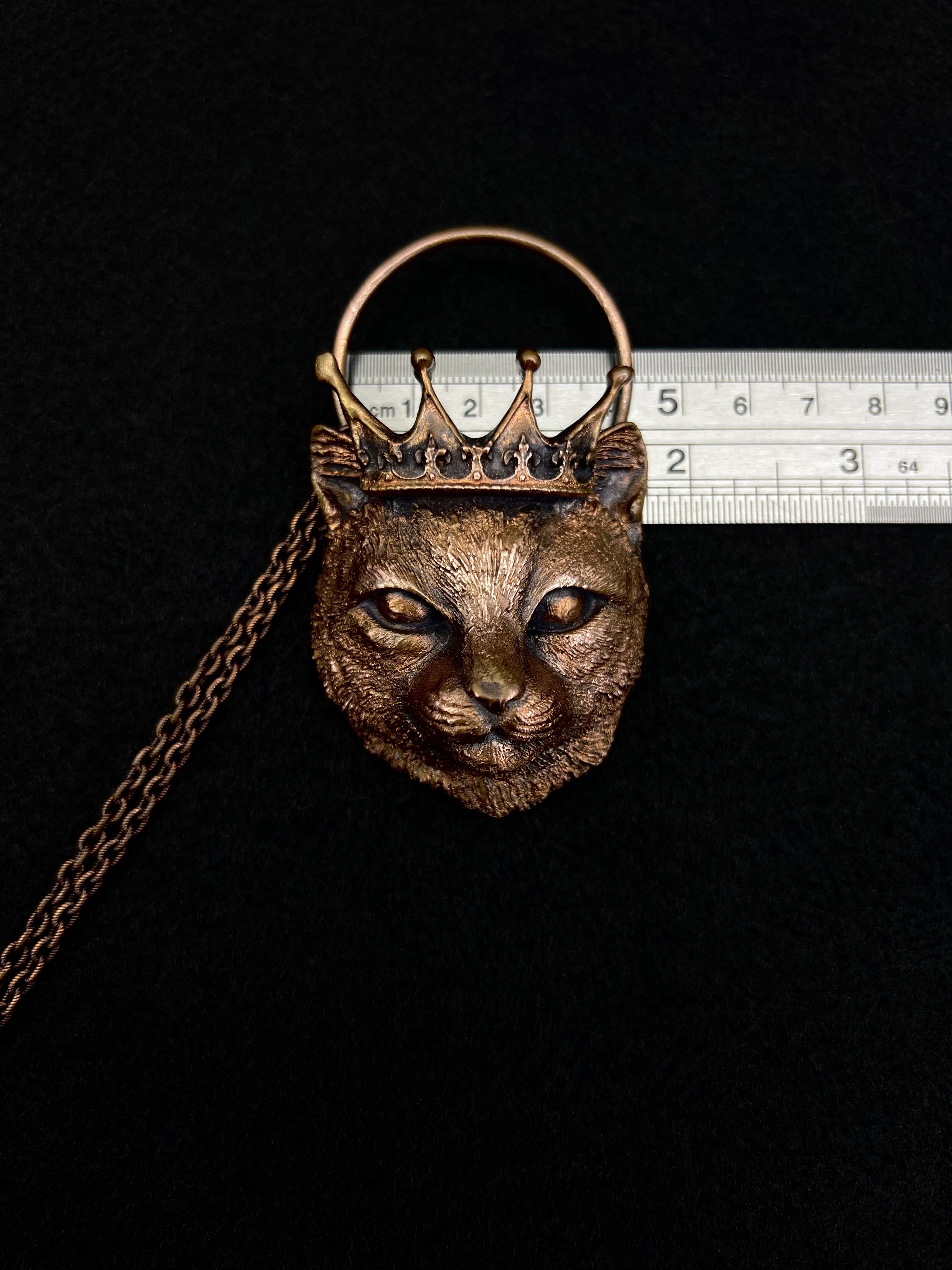 Copper hair jewelry, hairpin, hair clip, hair barrette, hair accessories with cat design
