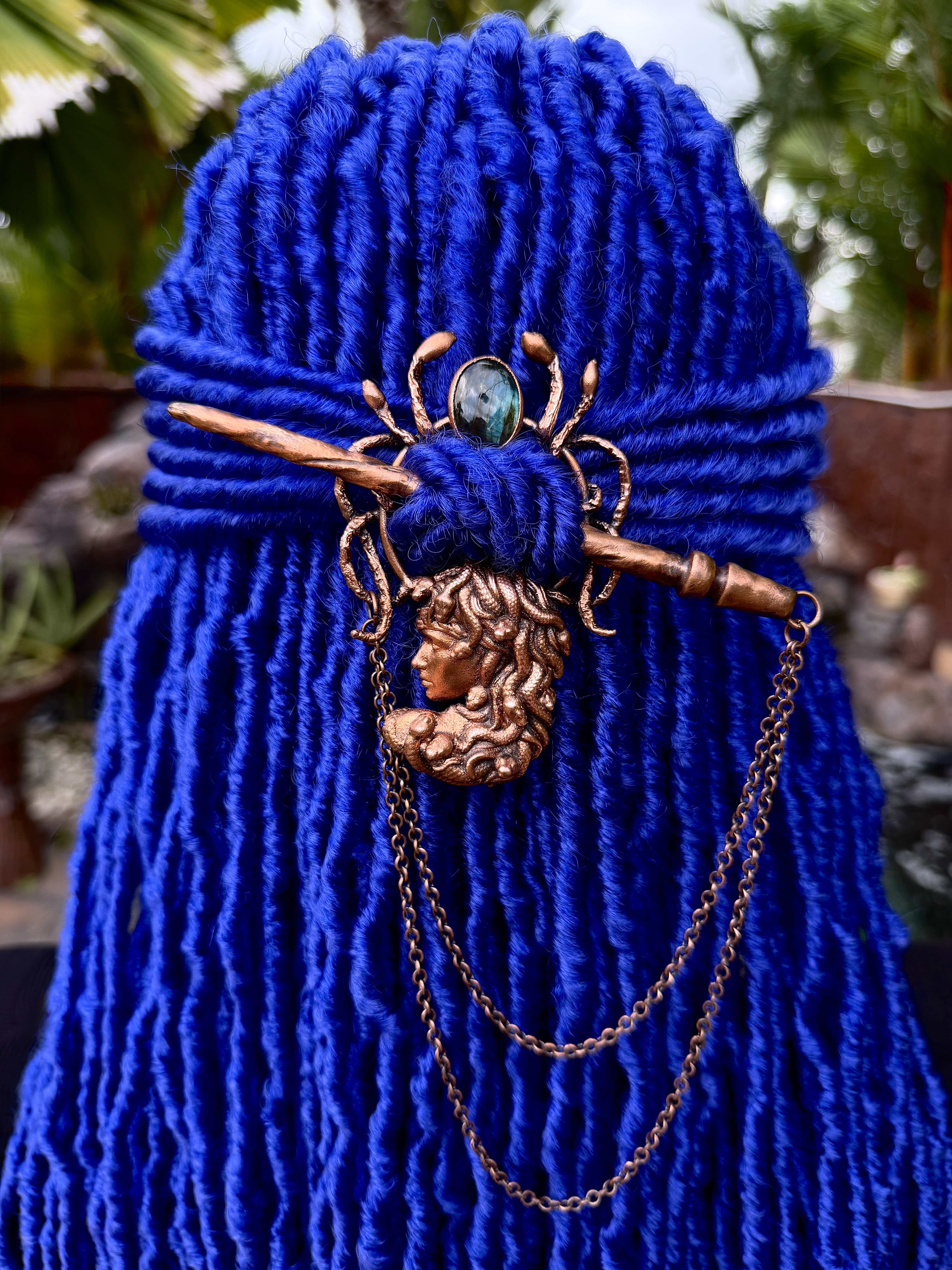 Copper loc jewelry, dreadlock hairpin, dread jewelry, loc accessories, dread accessories