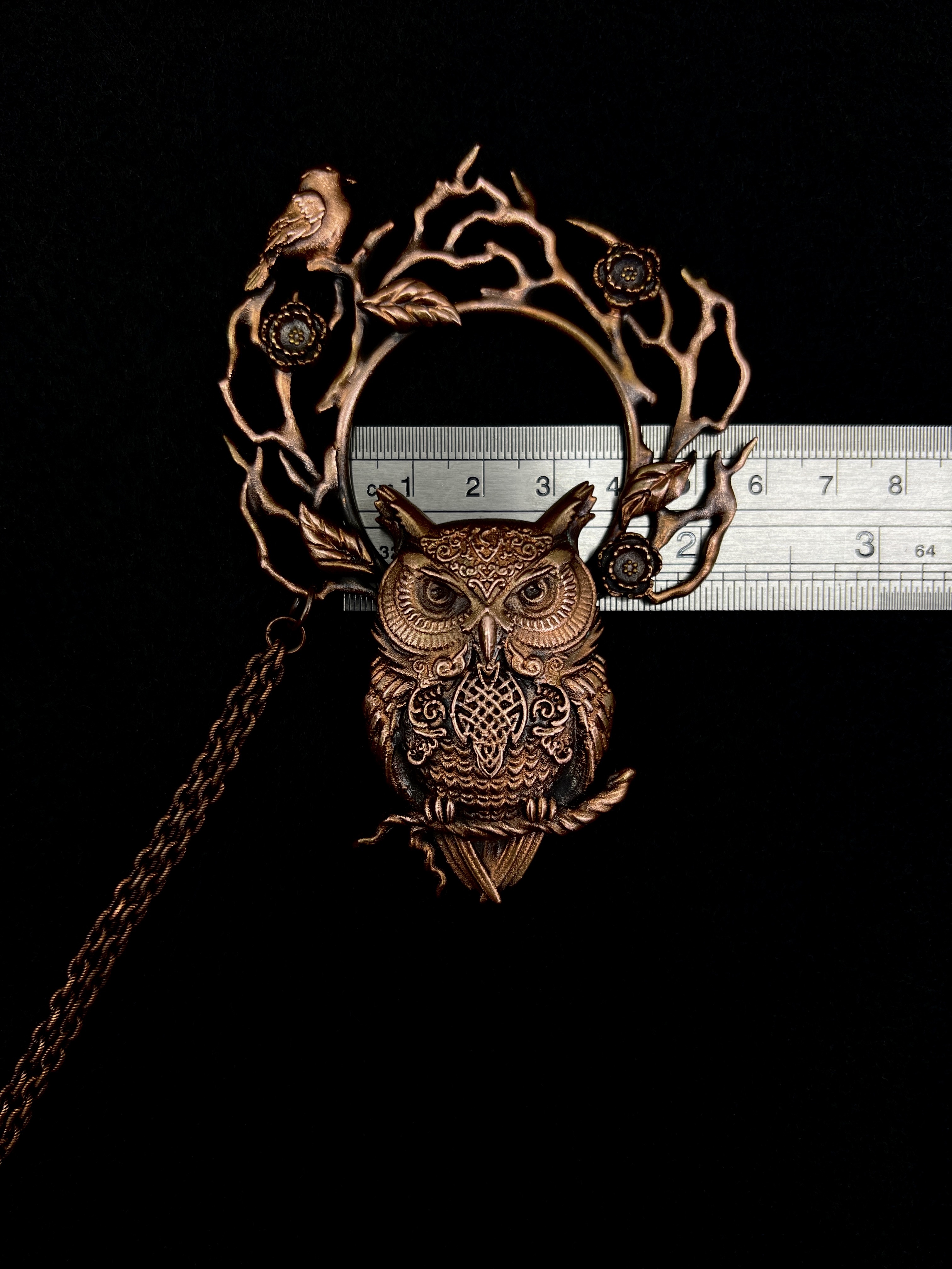 Copper hair jewelry, hair clip, hairpin, hair accessories, hair barrette with owl design
